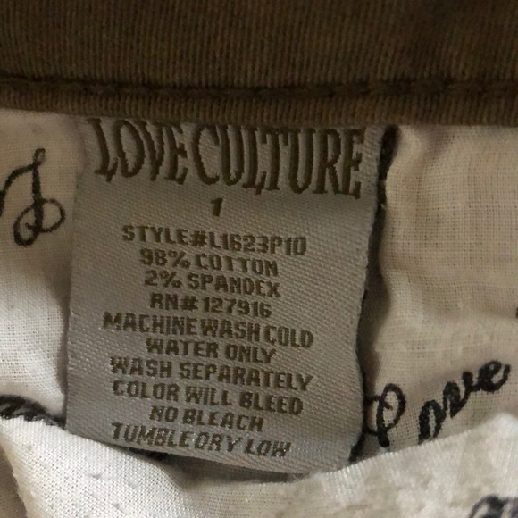 ❤️5/$25 Love Culture Olive Green Skinny Jeans - Picture 3 of 5